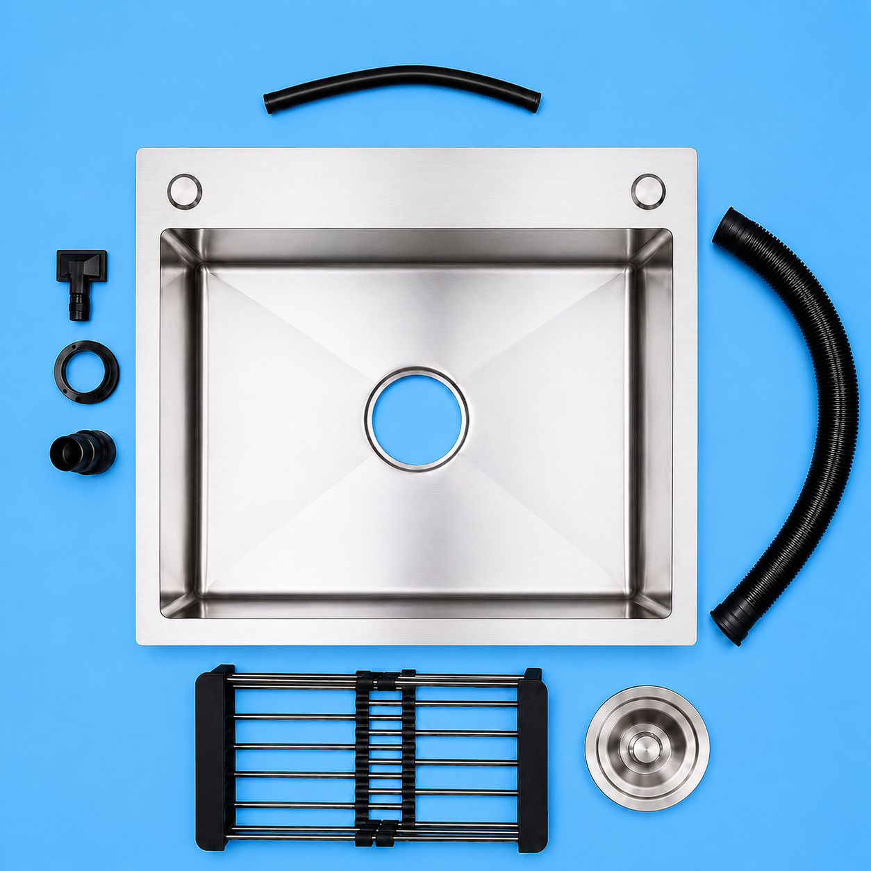 Premium Kitchen Sink Hand Made 16 By 20 | 5040 - Image 4