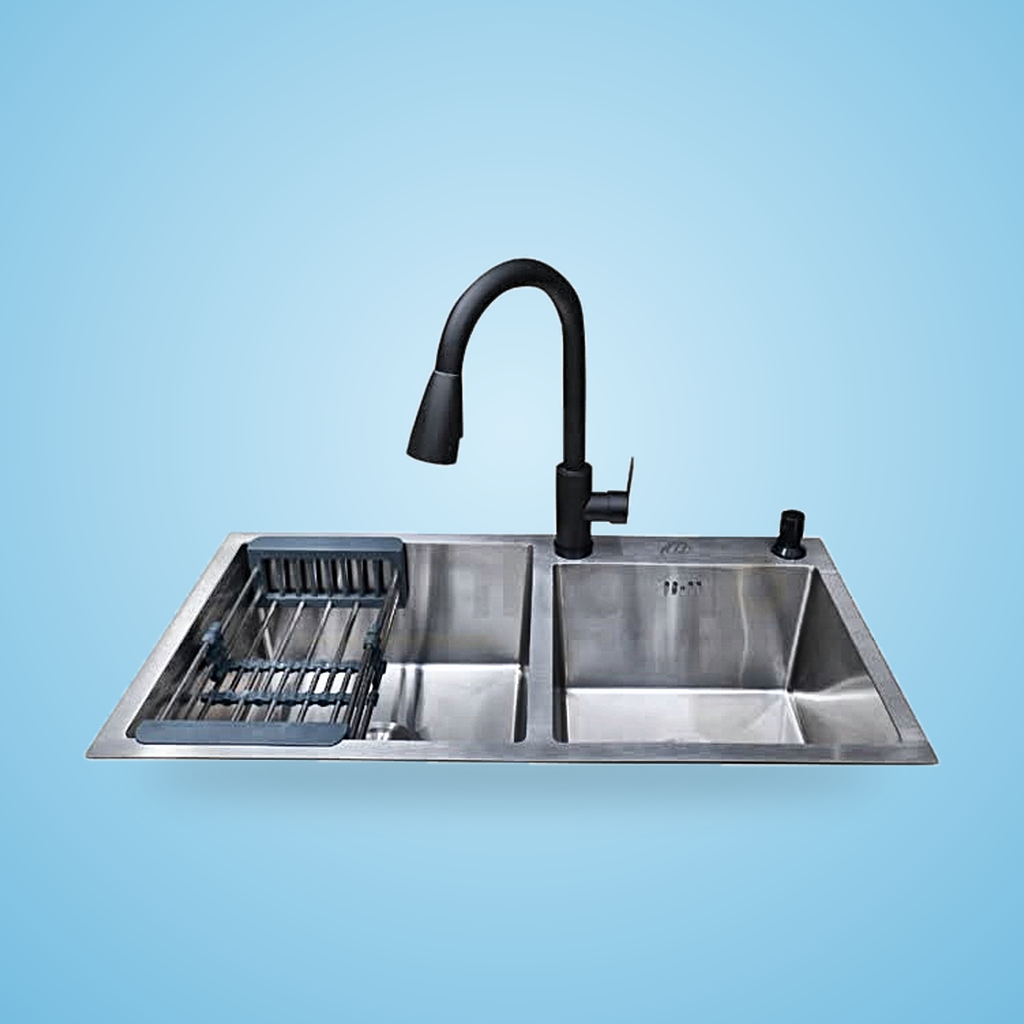 Premium Kitchen Sink Hand Made 18 by 32 | 8245 - Image 3